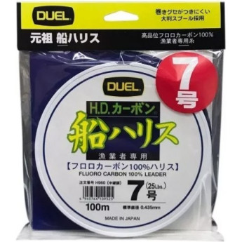 Леска YO-ZURI DUEL H.D.CARBON FUNE LEADER FLUORO100%/100m #1.5 3kg (0.205mm)